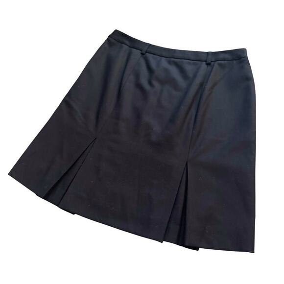 VTG J. Crew 100% Wool Skirt Womens Sz. 10  Black Professional Pencil Academia - Picture 9 of 10